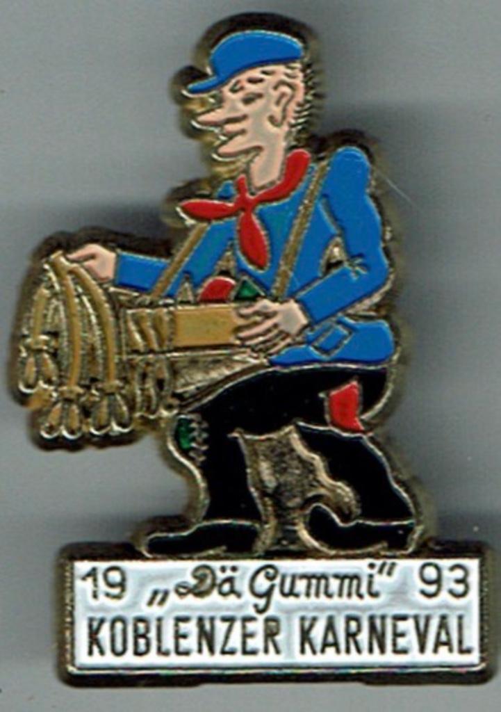 Épinglette de carnaval, Coblence, Allemagne, 1993, Envoi, Comme neuf, Autres sujets/thèmes, Insigne ou Pin's