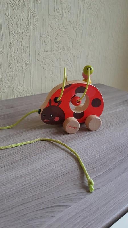 Trekfiguurtje lieveheersbeestje van Janod, Ophalen of Verzenden