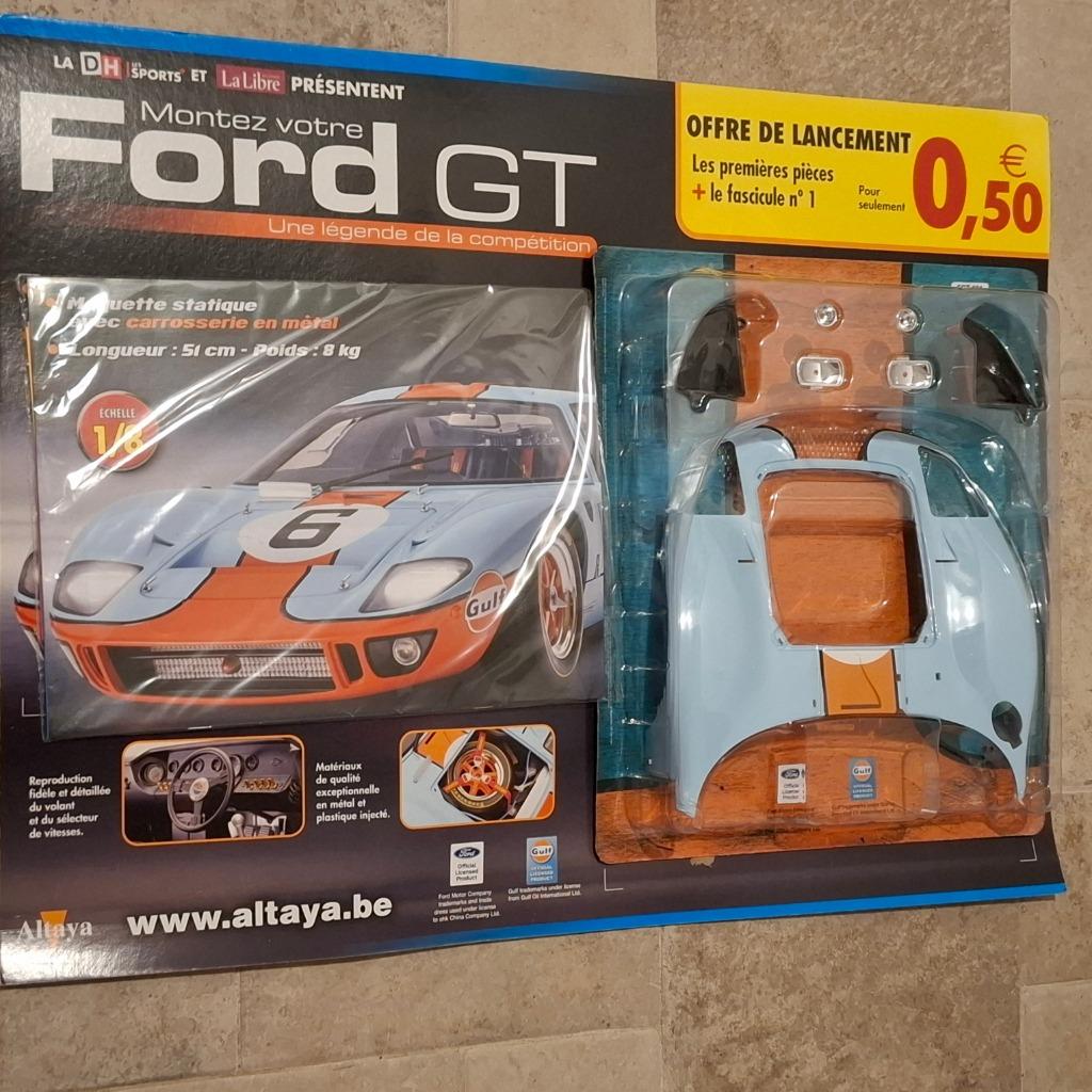 FORD GT 40 GULF LM Big Scale 1/8 METAL Kit+Doc N1 NEUF Cello, Enlèvement, Neuf, 1:5 à 1:8, Voiture