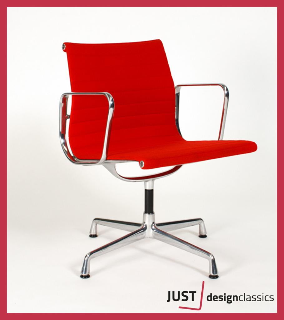 Vitra Eames ea108 Rood Hopsak gepolijst (voorraad:4), Ophalen, Zo goed als nieuw, Rood, Vijf, Zes of meer stoelen