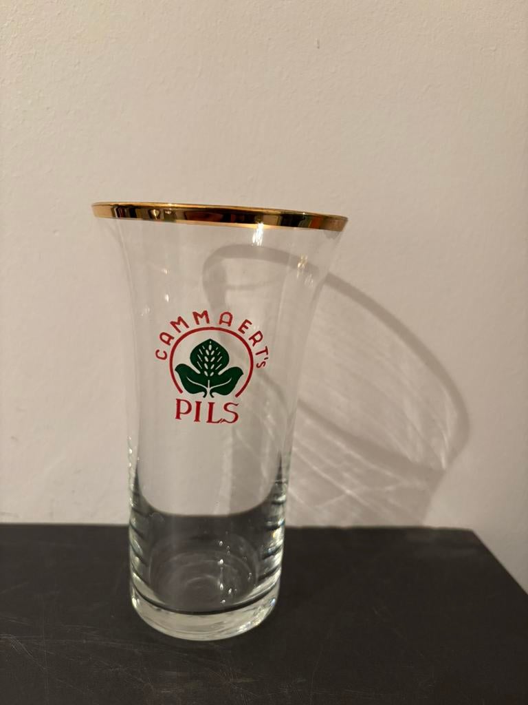 Verre à bière Old Cammaert's Pils, Enlèvement ou Envoi, Comme neuf, Verre ou Verres, Autres marques
