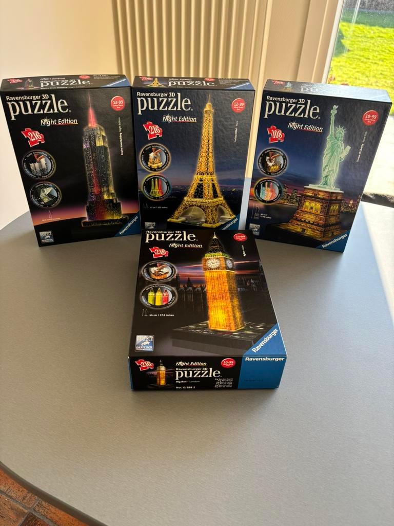 Ravensburger 3D puzzels night edition, Enlèvement, Comme neuf