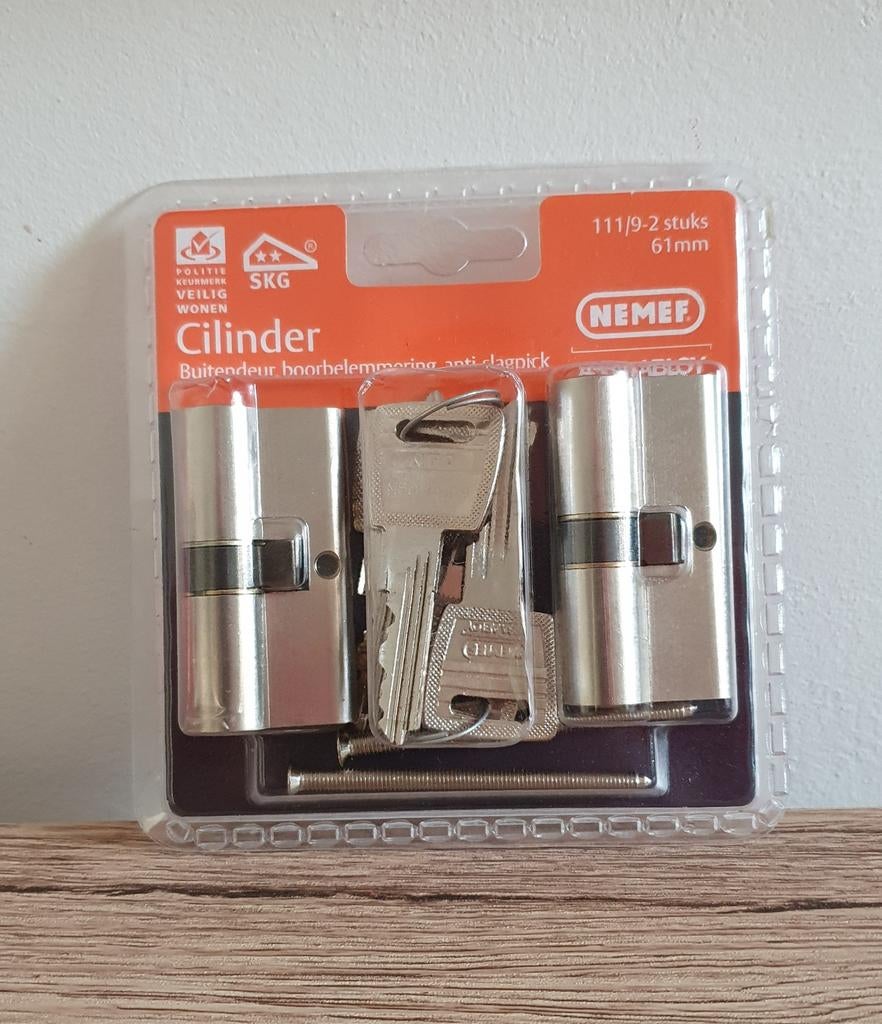 Nemef Cilindersloten SKG** Type 111/9 -61mm, Enlèvement, Neuf