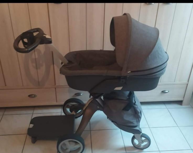 Stokke Explory met vele accessoires, Kinderen en Baby's, Kinderwagens en Combinaties, Ophalen, Gebruikt, Overige merken, Verstelbare duwstang