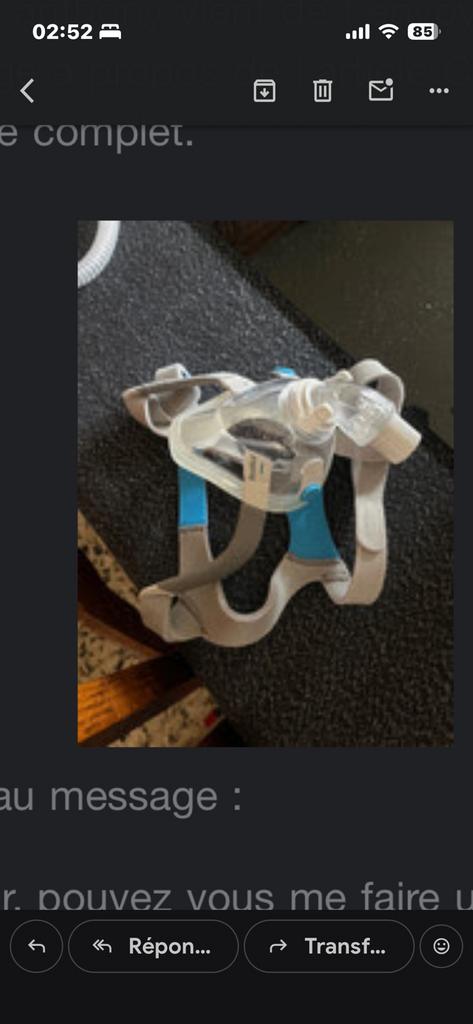 Cipap volgelaatsmasker, Doe-het-zelf en Bouw, Adembescherming, Ophalen of Verzenden, Gebruikt