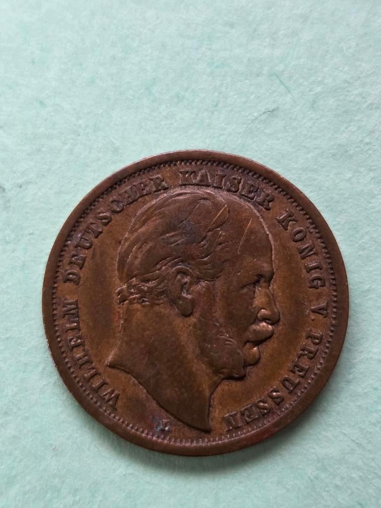 RAAR MUNT Wilhelm Pruisen 1 ZIJDE, Ophalen of Verzenden
