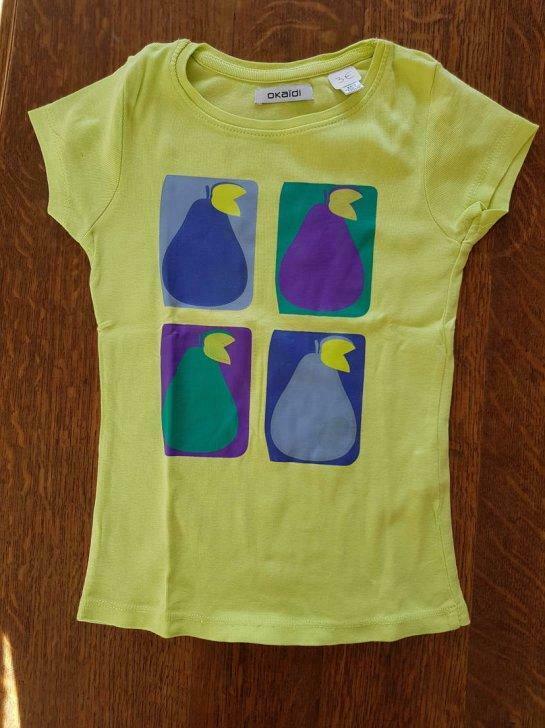 T-shirt OKAIDI vert taille 6 ans, Enlèvement, Utilisé, Fille, Chemise ou À manches longues