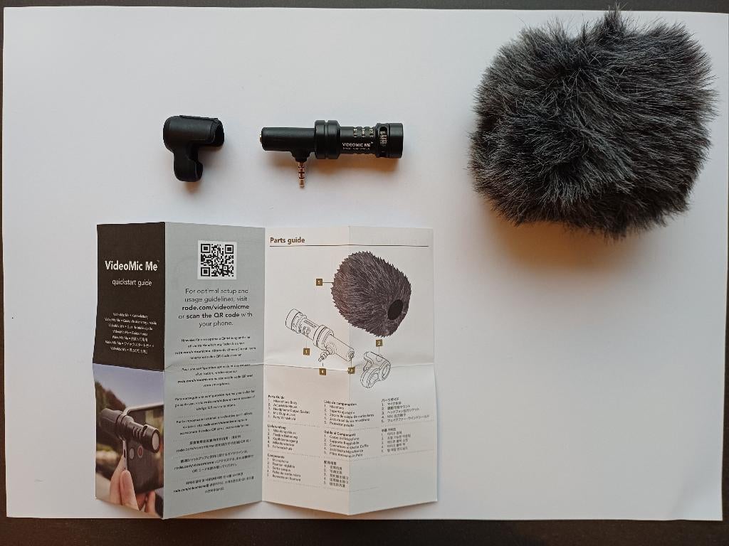 Microphone RØDE VideoMic Me pour smartphone et tablette, Enlèvement ou Envoi, Comme neuf, Autres types, Sans fil