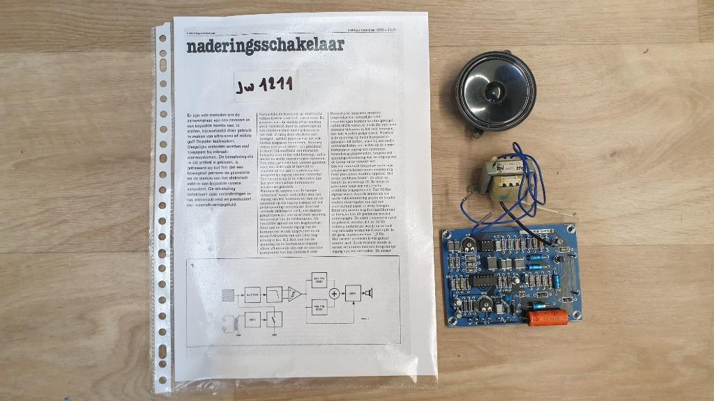 jw1211: ontwerp: naderingsshakelaar uit Elektuur november 78, Enlèvement ou Envoi