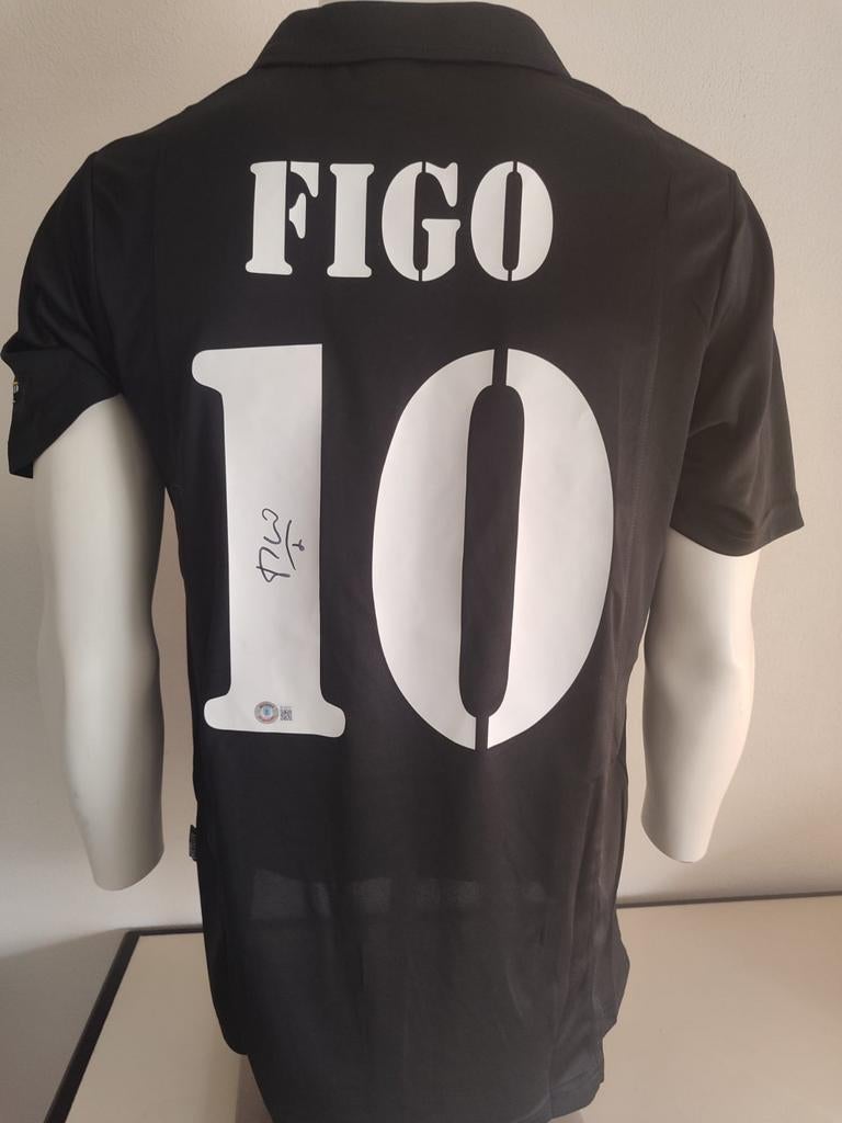 Luis Figo gesigneerd Real Madrid shirt met Beckett coa, Ophalen of Verzenden, Nieuw, Shirt