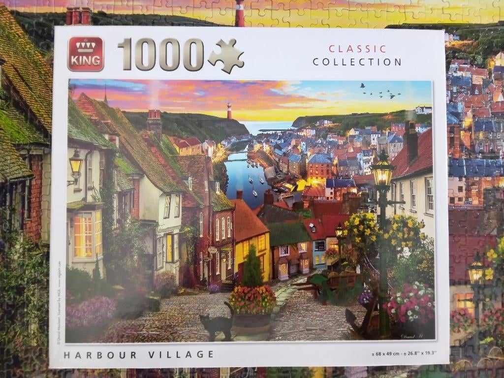 puzzel 1000st-King-Harbour Village, Enlèvement ou Envoi, 500 à 1500 pièces, Puzzle