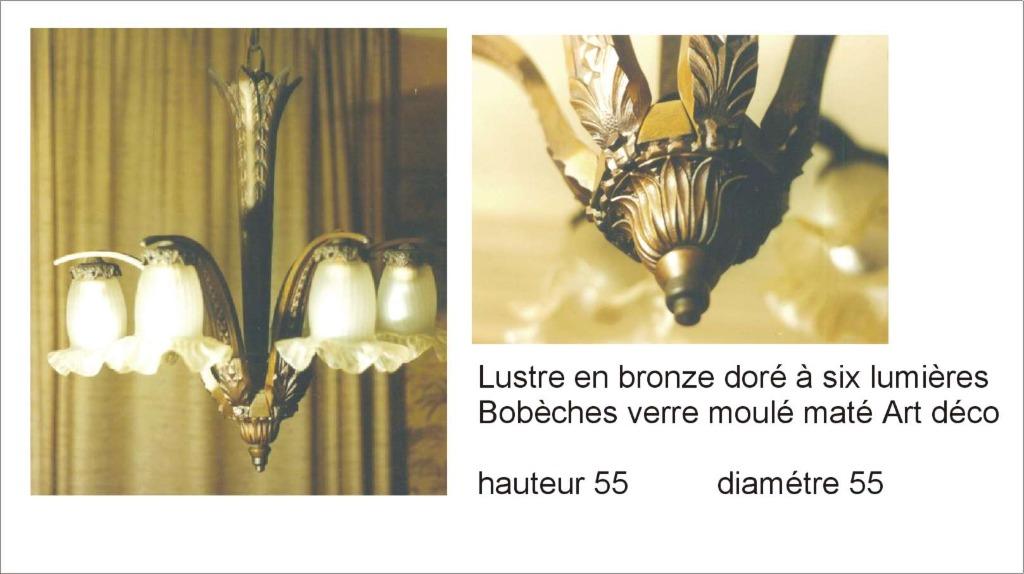 Lustre Bronze avec bobèches, Antiquités & Art, Enlèvement, Bronze