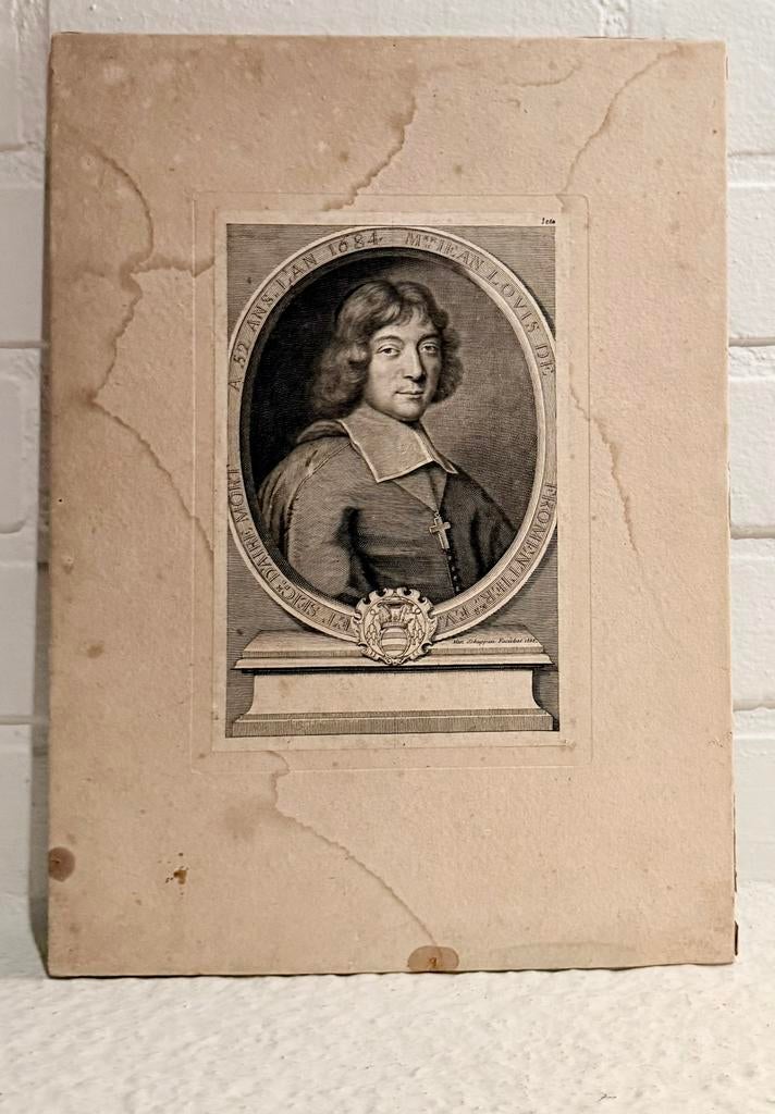 17de eeuwse gravure Portret, Ophalen of Verzenden
