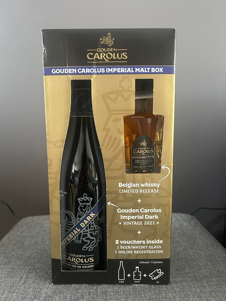 Gouden carolus imperial malt box, Ophalen