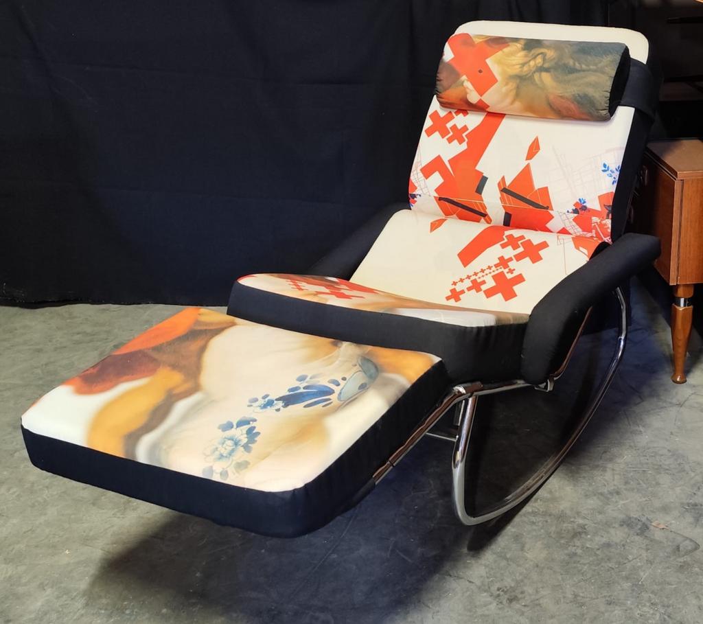 Fauteuil lounge rétro vintage, Enlèvement