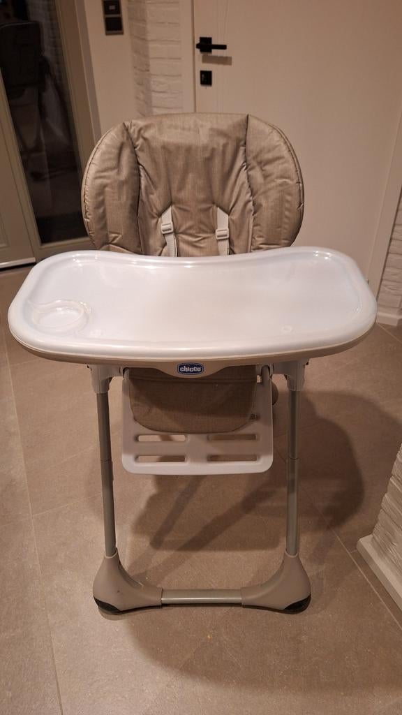 Eetstoel inklapbaar in hoogte verstelbaar Chicco Polly, Kinderen en Baby's, Kinderstoelen, Gebruikt, Ophalen