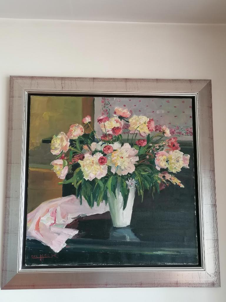 Groot schilderij van Lucien HOCK, Antiek en Kunst, Ophalen