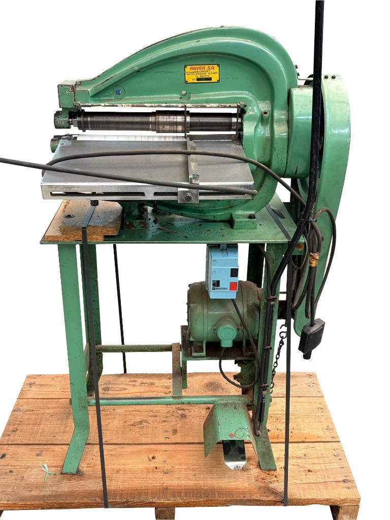 Machine découpe bande suteau Anver, Enlèvement