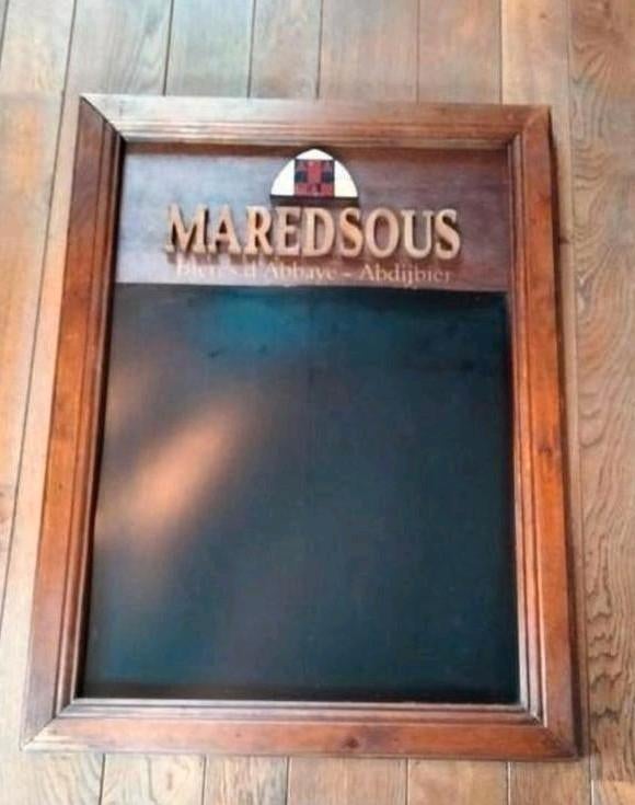 Enseigne,panneau publicitaire Maredsous. Bois,craie. 60x80cm, Enlèvement, Duvel
