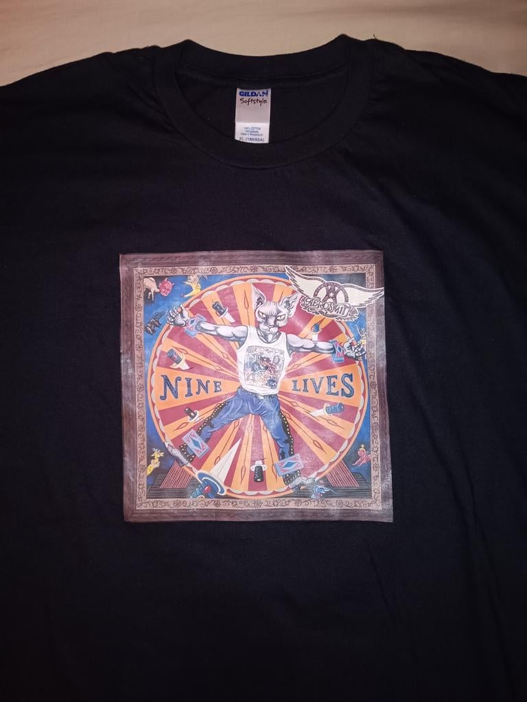 Aerosmith "Nine Lives" XL t-shirt, Ophalen of Verzenden