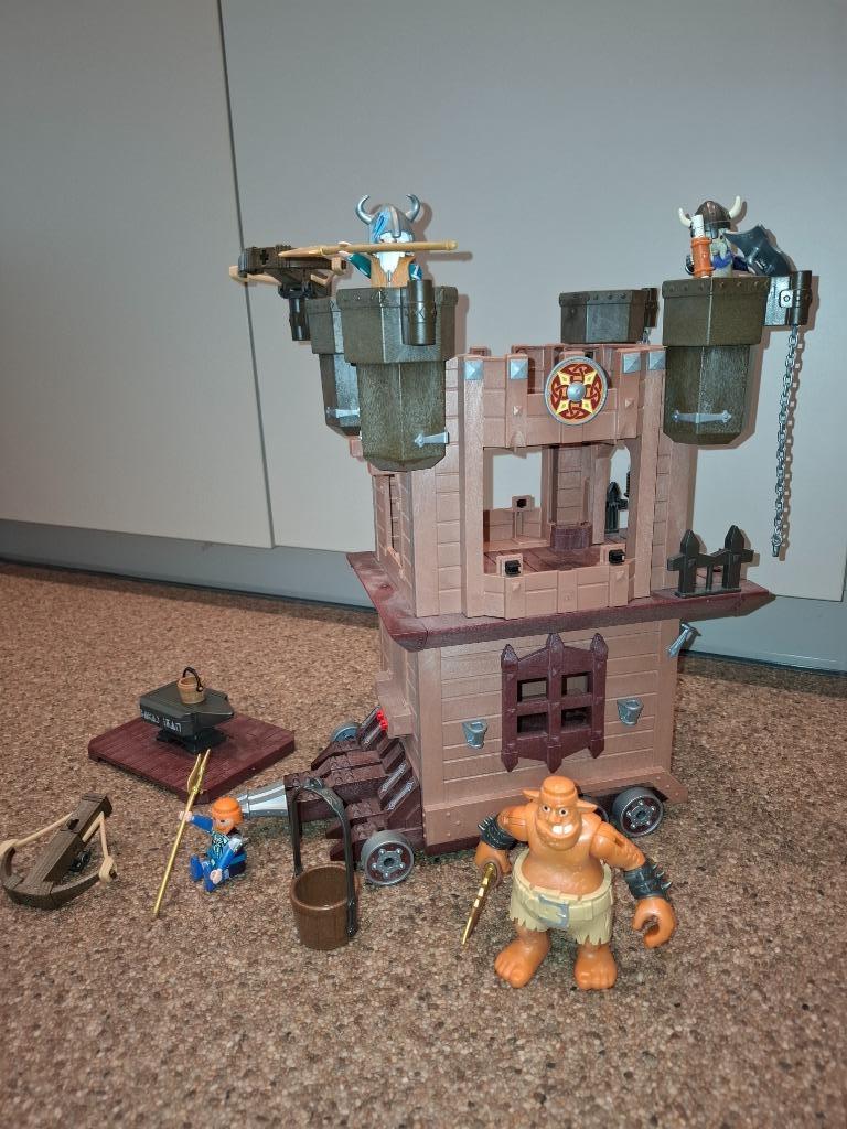 Burcht playmobil, Kinderen en Baby's, Speelgoed | Playmobil, Ophalen, Zo goed als nieuw, Complete set