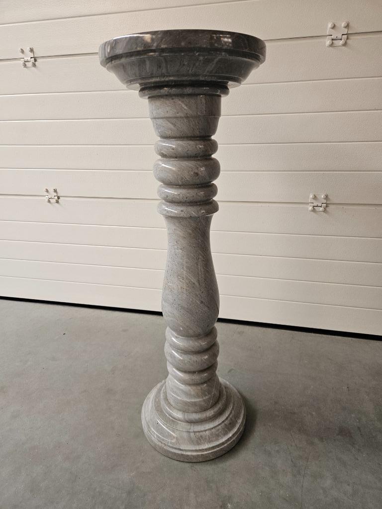 Marmeren grote zuil bovenblad 35 cm kan al mooie brons op!!!, Maison & Meubles, Accessoires pour la Maison | Colonnes & Piliers