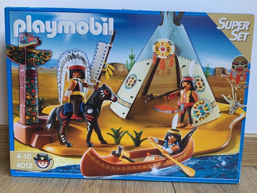 Playmobil 4012 SuperSet Indianenstam, Ophalen, Zo goed als nieuw, Complete set