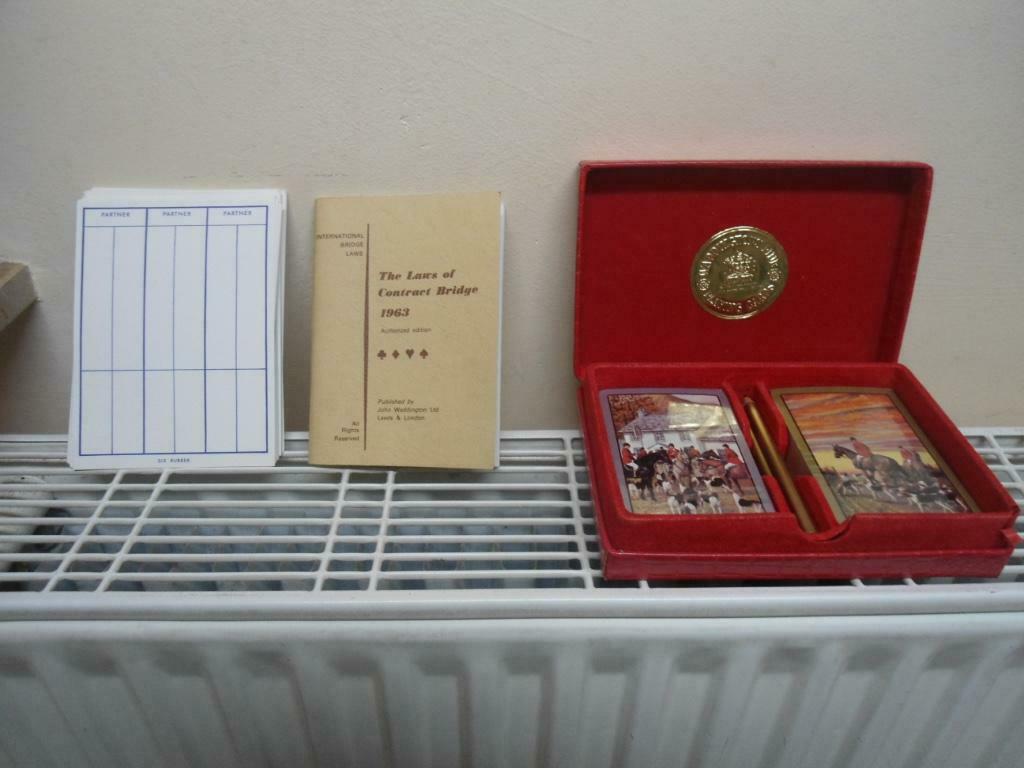 Magnifique Ancien Coffret  complet Anglais de 1963 d'une pai, Enlèvement ou Envoi, Neuf, Carte(s) à jouer