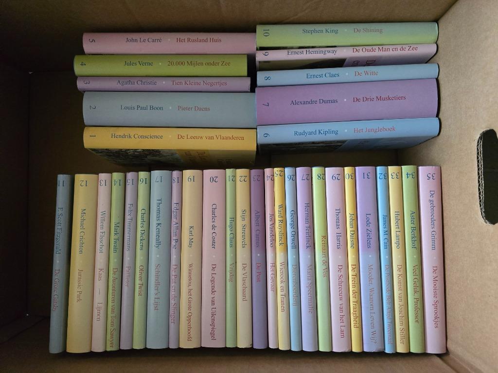 Bibliotheek Het Laatste Nieuws 35 boeken, Ophalen, Nieuw, België