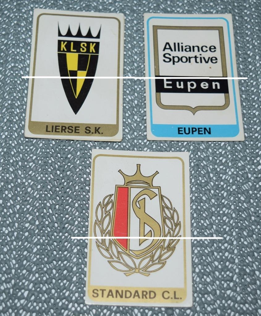 Panini/Football 1972 - 73/3 Emblèmes, Collections, Envoi, Utilisé, Affiche, Image ou Autocollant