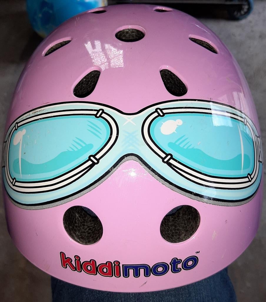 fietshelm kiddimoto, Fietsen en Brommers, Ophalen of Verzenden, Zo goed als nieuw, XS