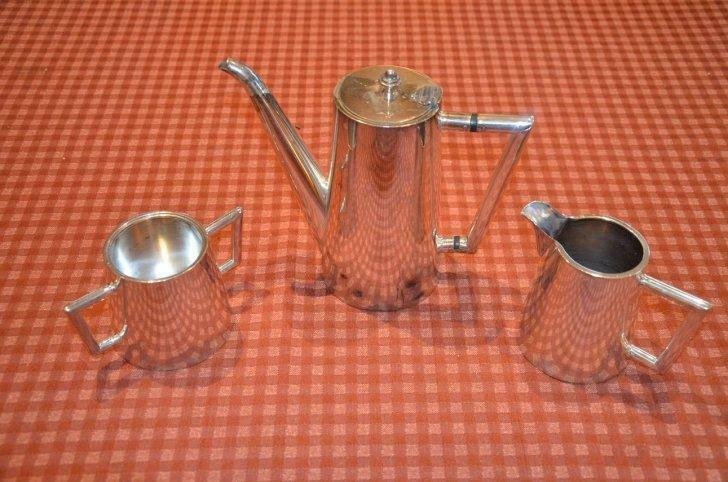 Service à café ART DECO - métal argenté, Enlèvement ou Envoi