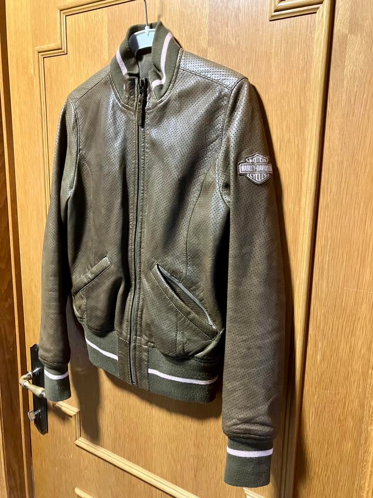 Originele lederen damesvest harley davidson M HD motorcycles, Jas | leer, Harley Davidson, Ophalen of Verzenden, Dames