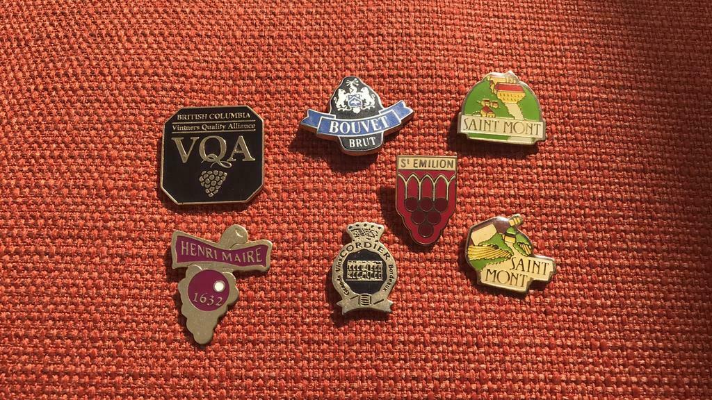 Vintage Pins ivm wijnen, Enlèvement ou Envoi, Autres types