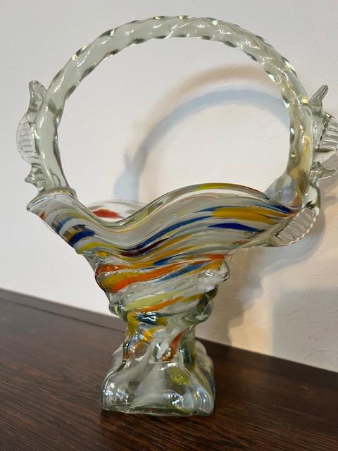 Murano stijl mandje, Antiek en Kunst, Ophalen