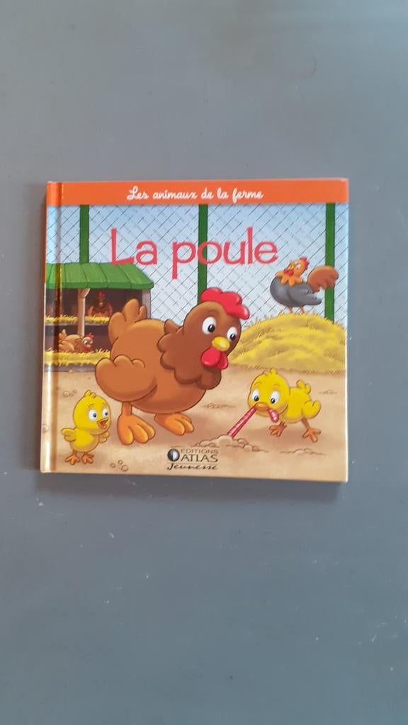livre enfant les animaux de la ferme la poule, Livres, Enlèvement ou Envoi, Christine serbource, Comme neuf, 3 à 4 ans