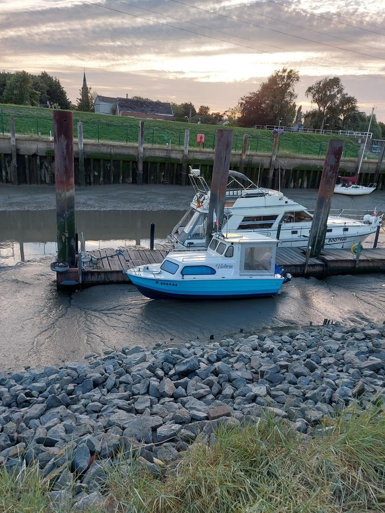 Bateau de pêche, Enlèvement, Utilisé, Moteur hors-bord, Polyester