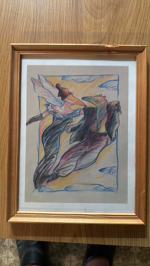Tekening van Hans Otto Waaraas, Antiek en Kunst, Ophalen