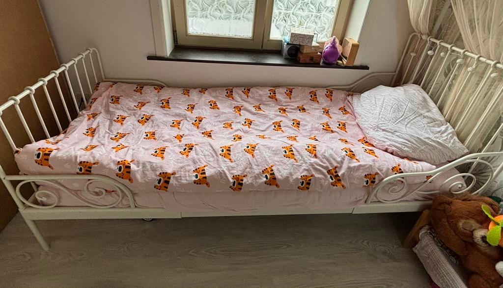Minnen Meegroeibed Ikea, Kinderen en Baby's, Ophalen, 70 tot 85 cm, Zo goed als nieuw, Lattenbodem