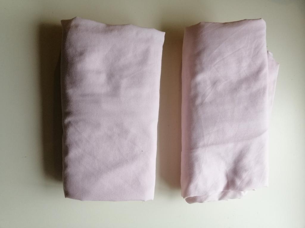 2 draps housse rose coton pour lit d'1 personne, Enlèvement ou Envoi, Utilisé, Rose