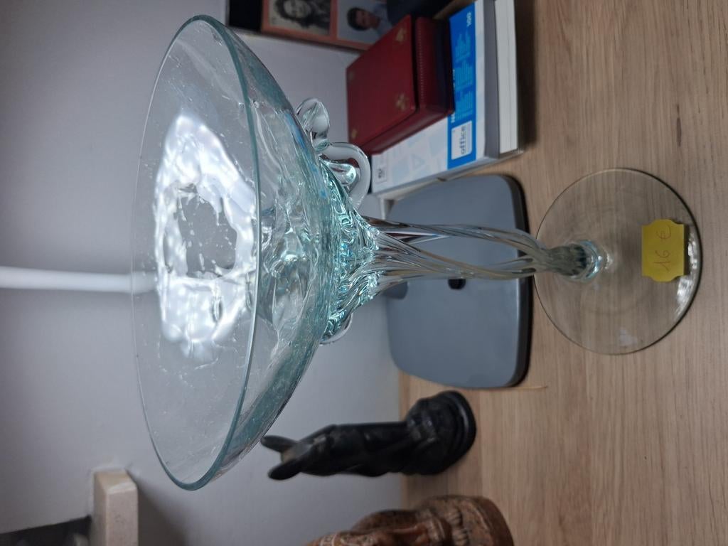 Glazen kelk en Val stLambert 10€, Antiek en Kunst, Ophalen