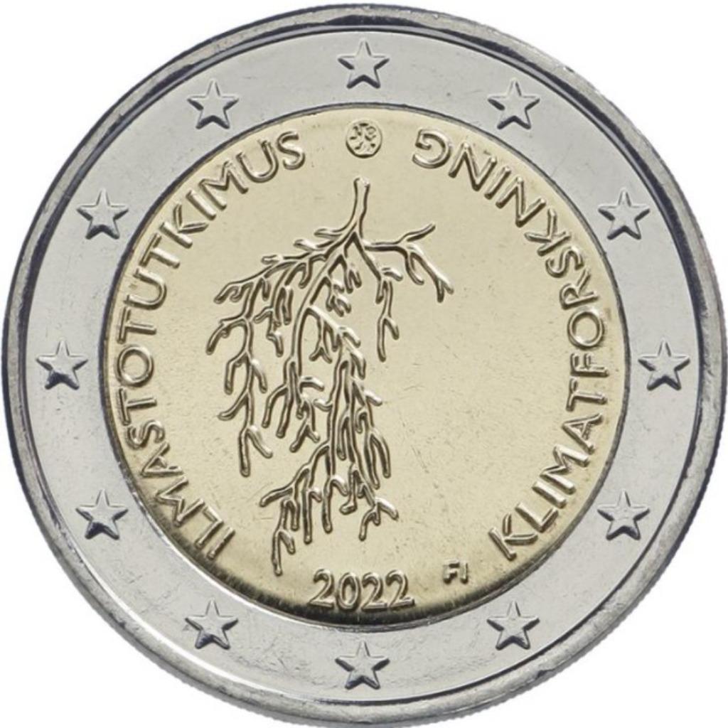 2 euros Finlande 2022 Recherche sur le climat, Enlèvement ou Envoi, Finlande, 2 euros