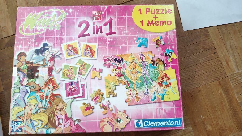Winx puzzel en memory - NIEUWSTAAT, Enlèvement ou Envoi, Comme neuf, Puzzle