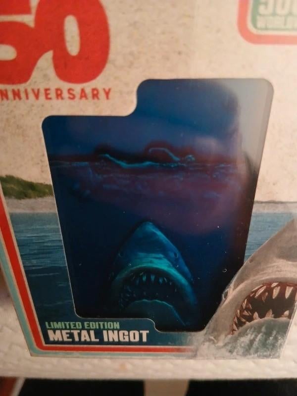 JAWS limited édition Métal Lingot, Collections, Cinéma & Télévision, Neuf, Film, Enlèvement ou Envoi