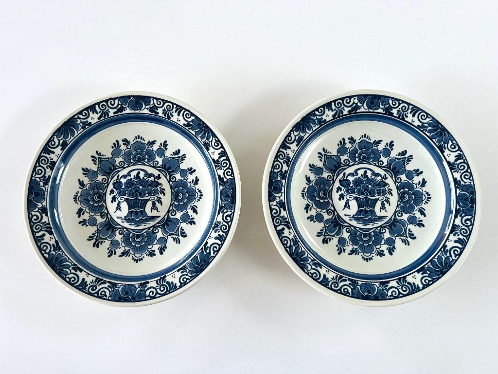 2 Borden Delft's Blauw, Ophalen of Verzenden, Zo goed als nieuw