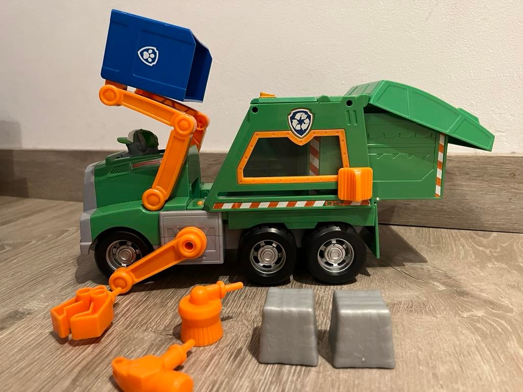 Recycleerwagen (groot) Rocky Paw patrol, Ophalen, Zo goed als nieuw