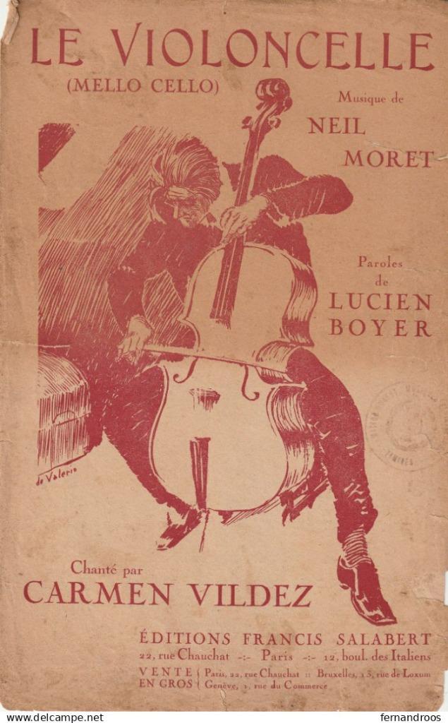 LE VIOLONCELLE MELLO CELLO LUCIEN BOYER PARTITION MUSICALE, Musique & Instruments, Enlèvement ou Envoi, Utilisé, Thème, Violoncelle