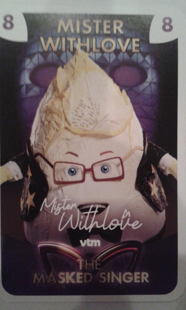 Verzamelkaart 'Mister Whitlove' Masked Singer 2024, Ophalen of Verzenden