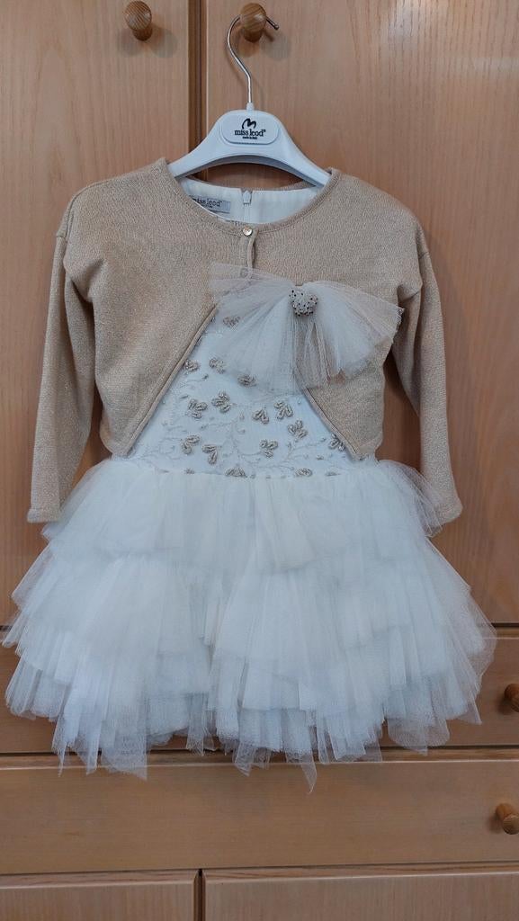 Communiekleedje Miss Leod - maat 5A - met vestje, Robe ou Jupe, Enlèvement, Utilisé, Fille