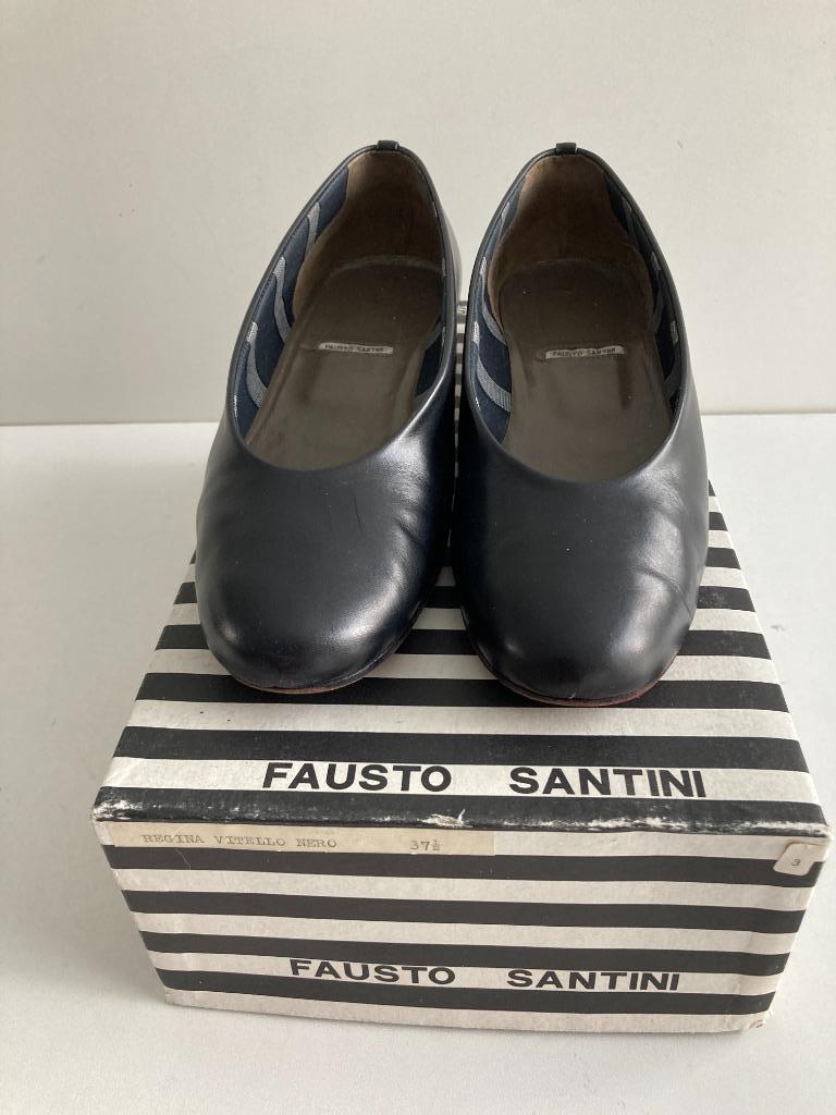 Zwarte ballerina's Fausto Santini maat 37,5, Zwart, Fausto Santini, Gedragen, Ballerina's